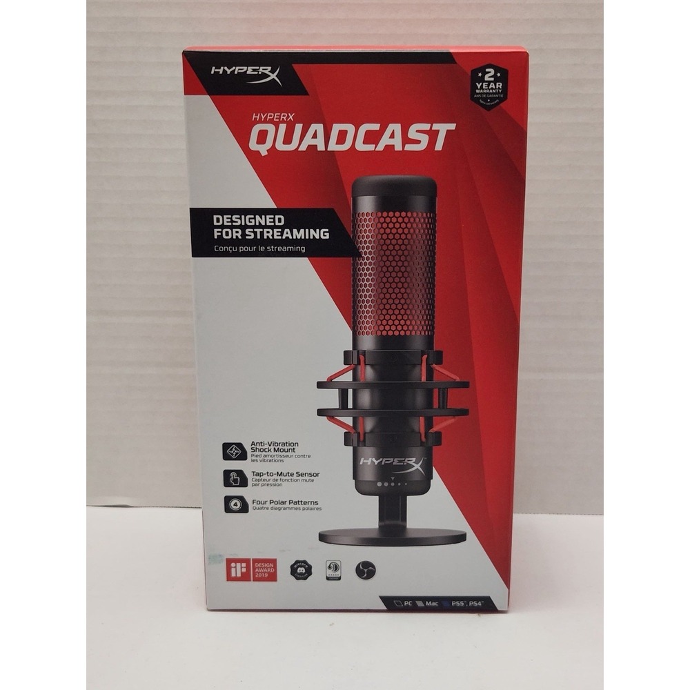 HyperX Quadcast RGB USB Condenser Gaming Microphone